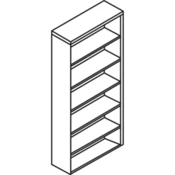 Lorell 6-Shelf Bookcase -office furniture sale 79fa9042d1a1b2f884a2566d97aaab5b51