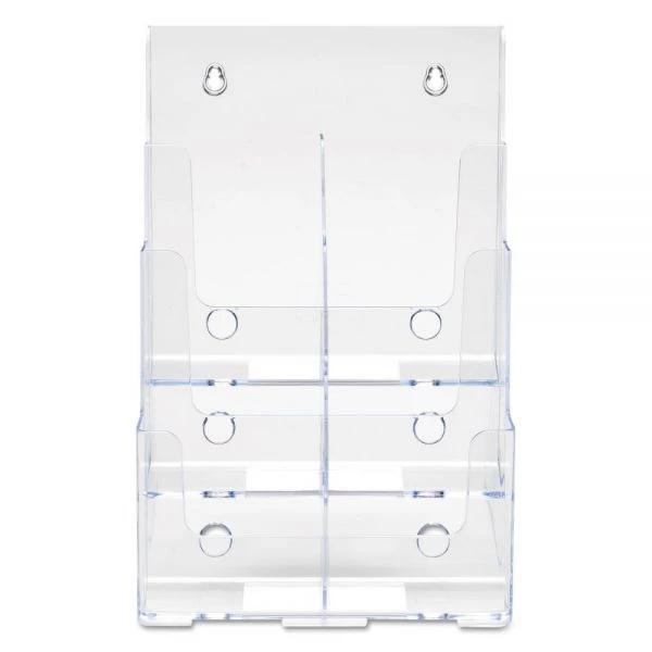 Deflecto 6-Compartment DocuHolder, Leaflet Size, 9.63w X 6.25d X 12.63h, Clear 9 Deflecto 6-Compartment DocuHolder, Leaflet Size, 9.63w X 6.25d X 12.63h, Clear - Image 9