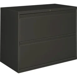 HON 800 Series Two-Drawer Lateral File, Letter/Legal/A4, 36w X 18d X 28h, Charcoal