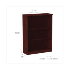 Alera Valencia Series Bookcase, Three-Shelf, 31.75w X 14d X 39.38h, Mahogany 8 Alera Valencia Series Bookcase, Three-Shelf, 31.75w X 14d X 39.38h, Mahogany -office furniture sale 7b9648c1eeac9b2bf53ceb790b2b692d22