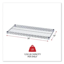 Alera Industrial Wire Shelving Extra Wire Shelves, 36w X 18d, Silver, 2 Shelves/Carton 13 Alera Industrial Wire Shelving Extra Wire Shelves, 36w X 18d, Silver, 2 Shelves/Carton -office furniture sale 7b97f1d4d3636ccd78f52e668859910cc8
