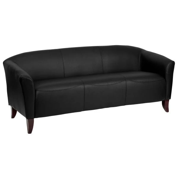 HERCULES Imperial Series Black LeatherSoft Sofa 2 HERCULES Imperial Series Black LeatherSoft Sofa - Image 2