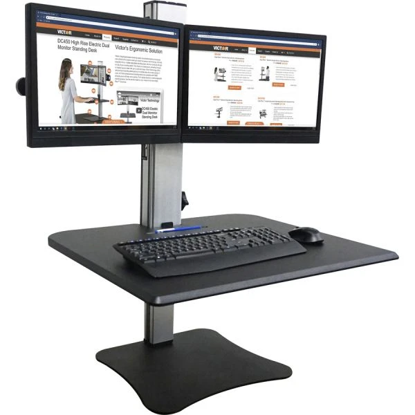 Victor DC350 Dual Monitor Sit-Stand Desk Converter 1 Victor DC350 Dual Monitor Sit-Stand Desk Converter