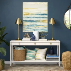 Clement 28" Tall Table Lamp With Metal Shade In Brass/Brass 9 Clement 28" Tall Table Lamp With Metal Shade In Brass/Brass -office furniture sale 7c36584fd49d419f465a10c0ffe8286d6b