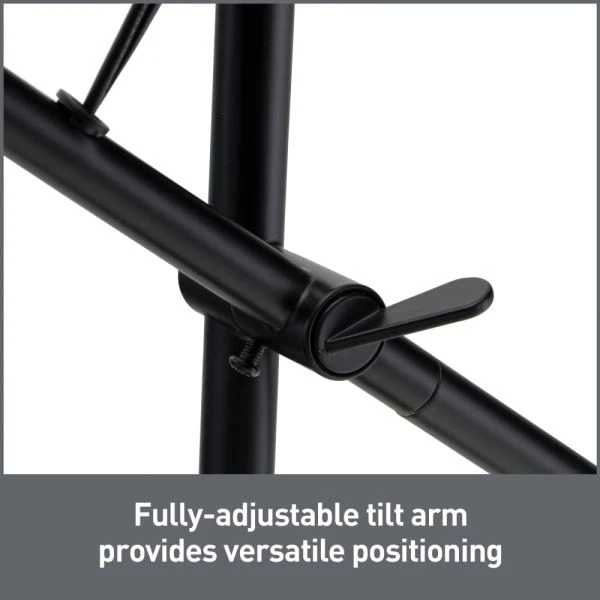 Veretti 23"H Modern Tilt-Arm Lamp, Adjustable, Smokey Gray Shade/Black Base 10 Veretti 23"H Modern Tilt-Arm Lamp, Adjustable, Smokey Gray Shade/Black Base - Image 10