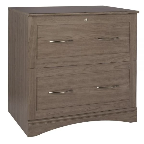 Pelingo 31”W Lateral 2-Drawer File Cabinet, Gray 4 Pelingo 31”W Lateral 2-Drawer File Cabinet, Gray - Image 4