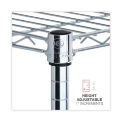 Alera Residential Wire Shelving, Five-Shelf, 36w X 14d X 72h, Silver -office furniture sale 7c971bc7fec51b61429c8aa824e313cef5