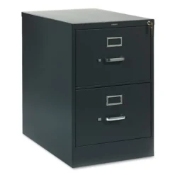 HON 310 Series 2-Drawer Vertical Metal File Cabinet, Legal, 29" Height, Full-Suspension, Charcoal