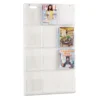 Safco Reveal Clear Literature Displays, 12 Compartments, 30w X 2d X 49h, Clear