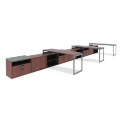 Alera Open Office Low Storage Cabinet Credenza, 29.5 X 19.13 X 22.78, Cherry -office furniture sale 7dbe0483d4bbea712e940cb03dc70a4cb2
