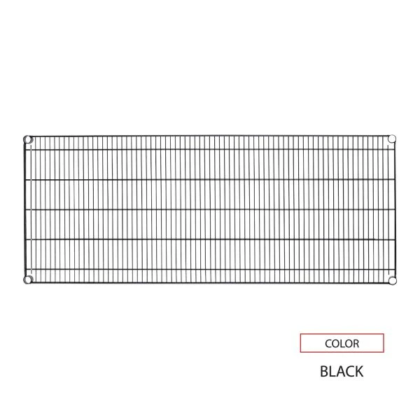 Alera Industrial Wire Shelving Extra Wire Shelves, 48w X 24d, Black, 2 Shelves/Carton 3 Alera Industrial Wire Shelving Extra Wire Shelves, 48w X 24d, Black, 2 Shelves/Carton - Image 3