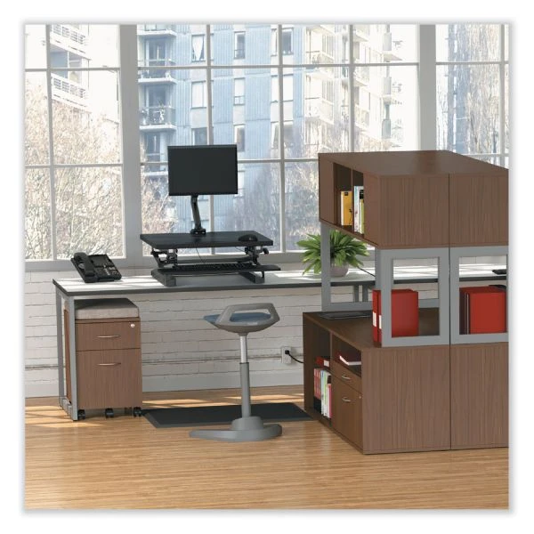 Alera Open Office Desk Series Low File Cabinet Credenza, 2-Drawer: Pencil/File, Legal/Letter, 1 Shelf,Walnut,29.5x19.13x22.88 12 Alera Open Office Desk Series Low File Cabinet Credenza, 2-Drawer: Pencil/File, Legal/Letter, 1 Shelf,Walnut,29.5x19.13x22.88 - Image 12