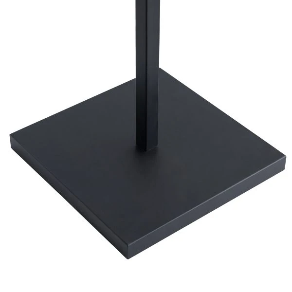 Basso 3-Light Torchiere Floor Lamp With Fabric Shade In Blackened Bronze/White 8 Basso 3-Light Torchiere Floor Lamp With Fabric Shade In Blackened Bronze/White - Image 8