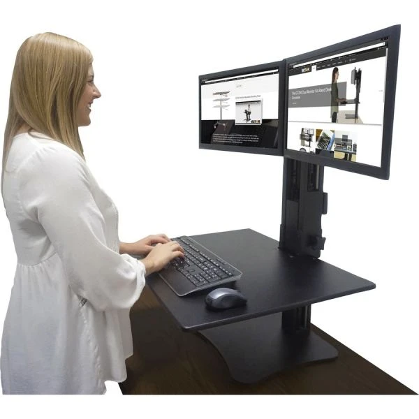 Victor DC350 Dual Monitor Sit-Stand Desk Converter 13 Victor DC350 Dual Monitor Sit-Stand Desk Converter - Image 13