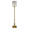 Numit 68.75" Tall Floor Lamp With Glass Shade In Brass/Mercury Glass