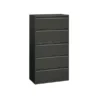 HON 800 Series Five-Drawer Lateral File, Roll-Out/Posting Shelves, Letter/Legal/A4, 36w X 64.25h, Charcoal