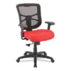 Alera Elusion Series Mesh Mid-Back Swivel/Tilt Chair, Supports Up To 275 Lb, 17.9" To 21.8" Seat Height, Red