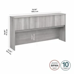 Bush Business Furniture Hybrid 72W Desk Hutch In Platinum Gray 10 Bush Business Furniture Hybrid 72W Desk Hutch In Platinum Gray -office furniture sale 80e66e44e37d6f5d6e0a0499813c3f562a