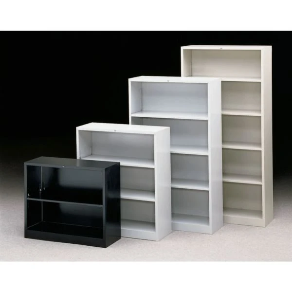 HON Metal Bookcase, Two-Shelf, 34.5w X 12.63d X 29h, Light Gray 8 HON Metal Bookcase, Two-Shelf, 34.5w X 12.63d X 29h, Light Gray - Image 8