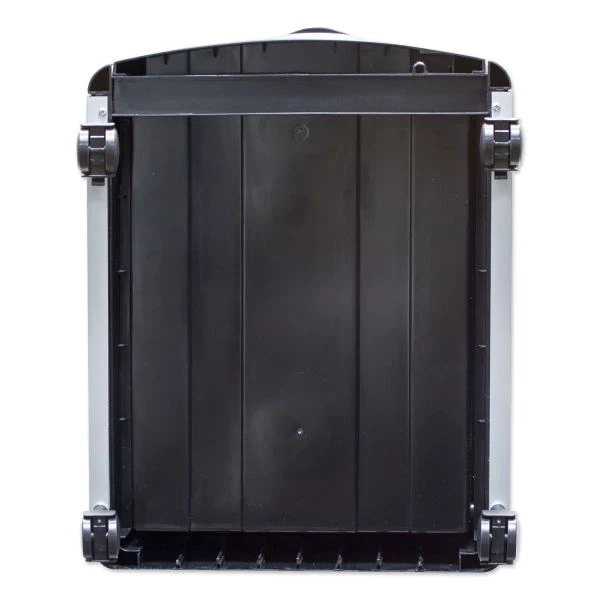 Storex Mobile Filing Cabinet With Metal Siding, 2 Letter-Size File Drawers, Silver/Black, 19" X 15" X 23" 2 Storex Mobile Filing Cabinet With Metal Siding, 2 Letter-Size File Drawers, Silver/Black, 19" X 15" X 23" - Image 2