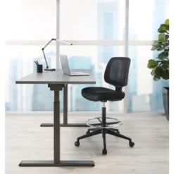 Architect Desk Lamp, Adjustable, 21-1/2"H, Black/Silver -office furniture sale 8121922b4dfd3ffb1a78bfa0de196cd5d5