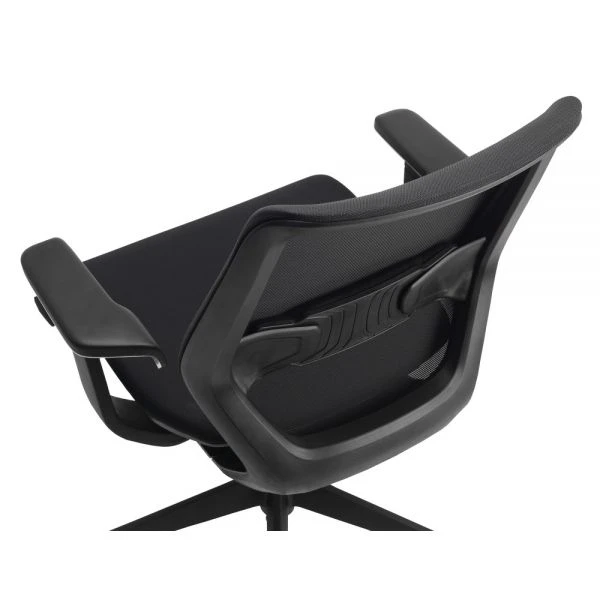 WorkPro Sentrix Ergonomic Mesh/Fabric Mid-Back Manager's Chair, 3D Arms, Black, BIFMA Certified 6 WorkPro Sentrix Ergonomic Mesh/Fabric Mid-Back Manager's Chair, 3D Arms, Black, BIFMA Certified - Image 6