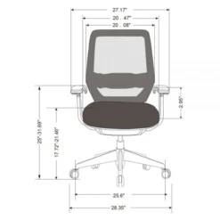 WorkPro Sentrix Ergonomic Mesh/Fabric Mid-Back Manager's Chair, 3D Arms, Black, BIFMA Certified 11 WorkPro Sentrix Ergonomic Mesh/Fabric Mid-Back Manager's Chair, 3D Arms, Black, BIFMA Certified -office furniture sale 81e63b47c80be4f34e845c66f326927a27
