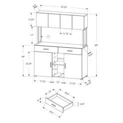 Monarch Specialties Storage, Drawers, File, Office, Work, White Laminate, Grey Metal, Contemporary, Modern -office furniture sale 82024509e894e5ae2cbf6099799a412e52