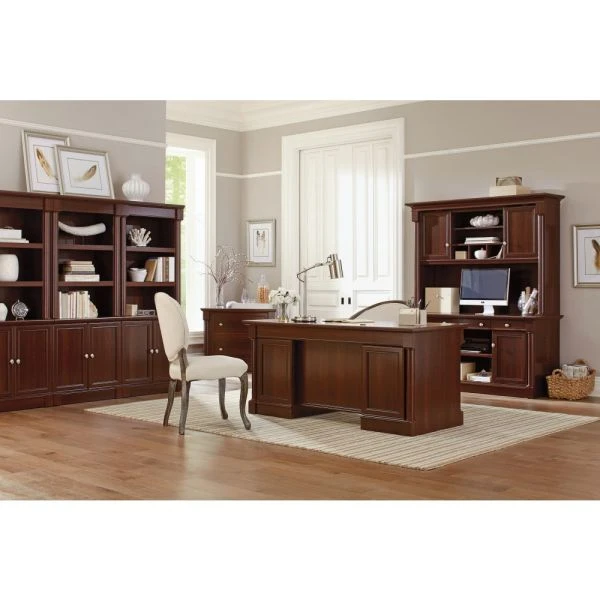 Sauder Palladia Collection 62"W Computer Credenza With Slide-Out Desktop, Select Cherry 2 Sauder Palladia Collection 62"W Computer Credenza With Slide-Out Desktop, Select Cherry - Image 2