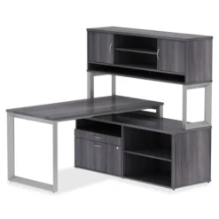 Lorell Relevance Series Charcoal Laminate Office Furniture Hutch -office furniture sale 829c69021110ec2222288a4cc5fde838d9 1