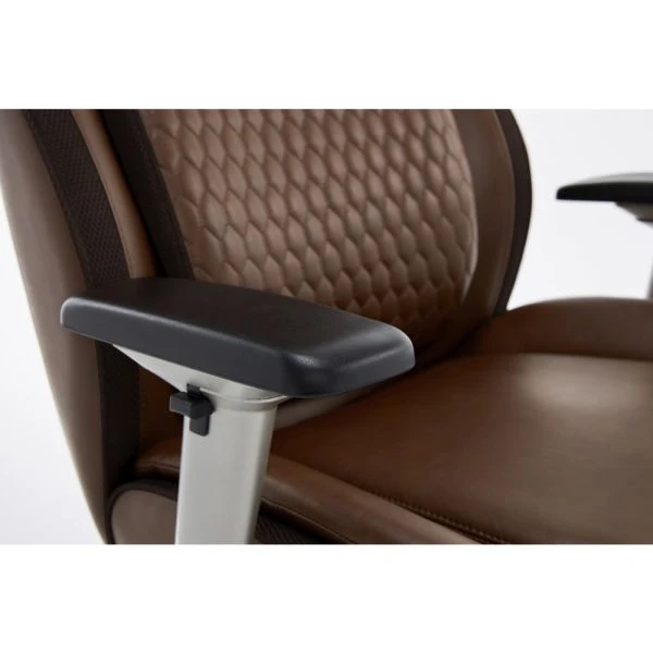 Shaquille O'Neal Zethus Ergonomic Bonded Leather High-Back Executive Chair, Brown 15 Shaquille O'Neal Zethus Ergonomic Bonded Leather High-Back Executive Chair, Brown - Image 15