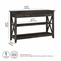 Bush Furniture Key West Console Table With Drawers And Shelves In Dark Gray Hickory 13 Bush Furniture Key West Console Table With Drawers And Shelves In Dark Gray Hickory -office furniture sale 82fbf262010bdb91bc4dda6cce93d6c363