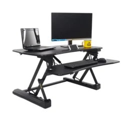 NETPATIBLES - IMSOURCING Sit To Standing Desk Converter - Black