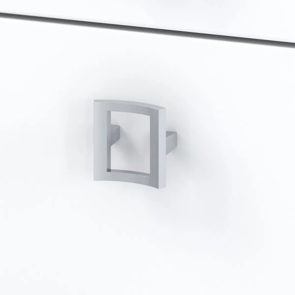 Office By Kathy Ireland Echo Bow Front Desk, Credenza With Hutch And Mobile File Cabinet In Pure White 9 Office By Kathy Ireland Echo Bow Front Desk, Credenza With Hutch And Mobile File Cabinet In Pure White - Image 9