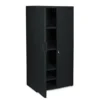 Iceberg Rough N Ready Storage Cabinet, Four-Shelf, 36w X 22d X 72h, Black