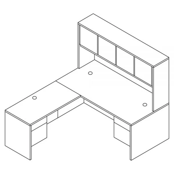 HON 10500 Series Stack-On Storage Unit, 72w X 14.63d X 37.13h, Harvest 2 HON 10500 Series Stack-On Storage Unit, 72w X 14.63d X 37.13h, Harvest - Image 2