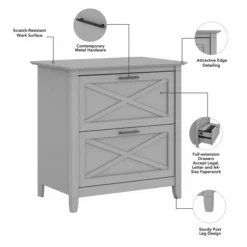 Bush Furniture Key West 2 Drawer Lateral File Cabinet In Cape Cod Gray -office furniture sale 8410cd48d80bdf810c3bf0ddd84a5a3b95