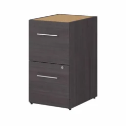 Bush Business Furniture Office 500 16W 2 Drawer File Cabinet In Storm Gray - Assembled