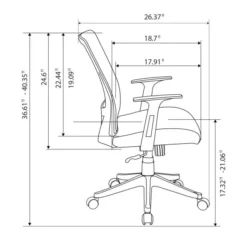 Radley Mesh/Fabric Mid-Back Task Chair, Rich Blue, BIFMA Certified -office furniture sale 849f53ef37bb4c7f8ee8936b0580115773