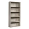 Sauder Optimum Bookcase, 73-1/2"H, 5 Shelves, Chalked Chestnut