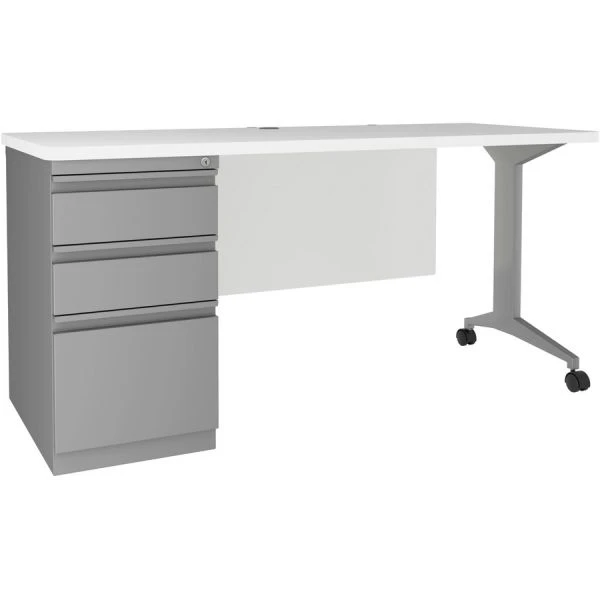 Lorell Fortress T-Leg Educators Desk Mobile Pedestal 2 Lorell Fortress T-Leg Educators Desk Mobile Pedestal - Image 2