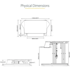 StarTech.com Corner Sit Stand Desk Converter With Keyboard Tray, Large Surface 35"x21" , Height Adjustable Ergonomic Tabletop Standing Desk -office furniture sale 8584f1e7b7afe82c3c2ccc7d3e9f5ac6dc
