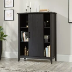 Sauder Summit Station 52"H Bookcase With Sliding Door, Raven Oak 19 Sauder Summit Station 52"H Bookcase With Sliding Door, Raven Oak -office furniture sale 85d0b16aec04ef585a8790cb687f4416c8