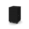 Bestar Assembled 2U1F Mobile Pedestal In Black