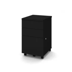 Bestar Assembled 2U1F Mobile Pedestal In Black
