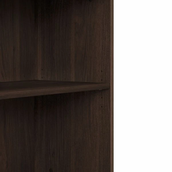 Bush Business Furniture Hybrid Tall Etagere Bookcase In Black Walnut 7 Bush Business Furniture Hybrid Tall Etagere Bookcase In Black Walnut - Image 7