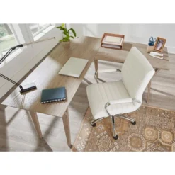 Modern Comfort Winsley Bonded Leather Mid-Back Manager's Chair, White/Silver, BIFMA Certified 24 Modern Comfort Winsley Bonded Leather Mid-Back Manager's Chair, White/Silver, BIFMA Certified -office furniture sale 8696a09c07b20c748b40f4d989f4d8dd39