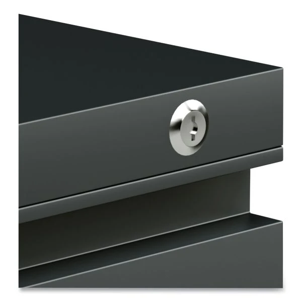 Alera File Pedestal With Full-Length Pull, Left Or Right, 2-Drawers: Box/File, Legal/Letter, Charcoal, 14.96" X 19.29" X 21.65" 8 Alera File Pedestal With Full-Length Pull, Left Or Right, 2-Drawers: Box/File, Legal/Letter, Charcoal, 14.96" X 19.29" X 21.65" - Image 8