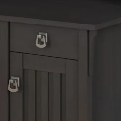 Bush Furniture Salinas 60W L Shaped Desk With Mid Back Tufted Office Chair In Vintage Black -office furniture sale 871ab39c3634607eb586c1d21dea42d8b4