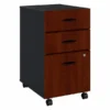 Bush Business Furniture Series A 3 Drawer Mobile File Cabinet In Hansen Cherry And Galaxy